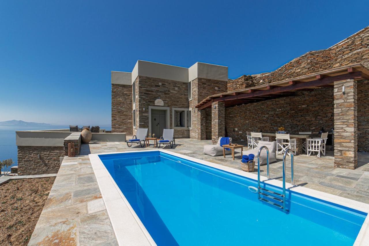 Acron Andros - Luxury Villa With Private Pool Korthio Exterior photo