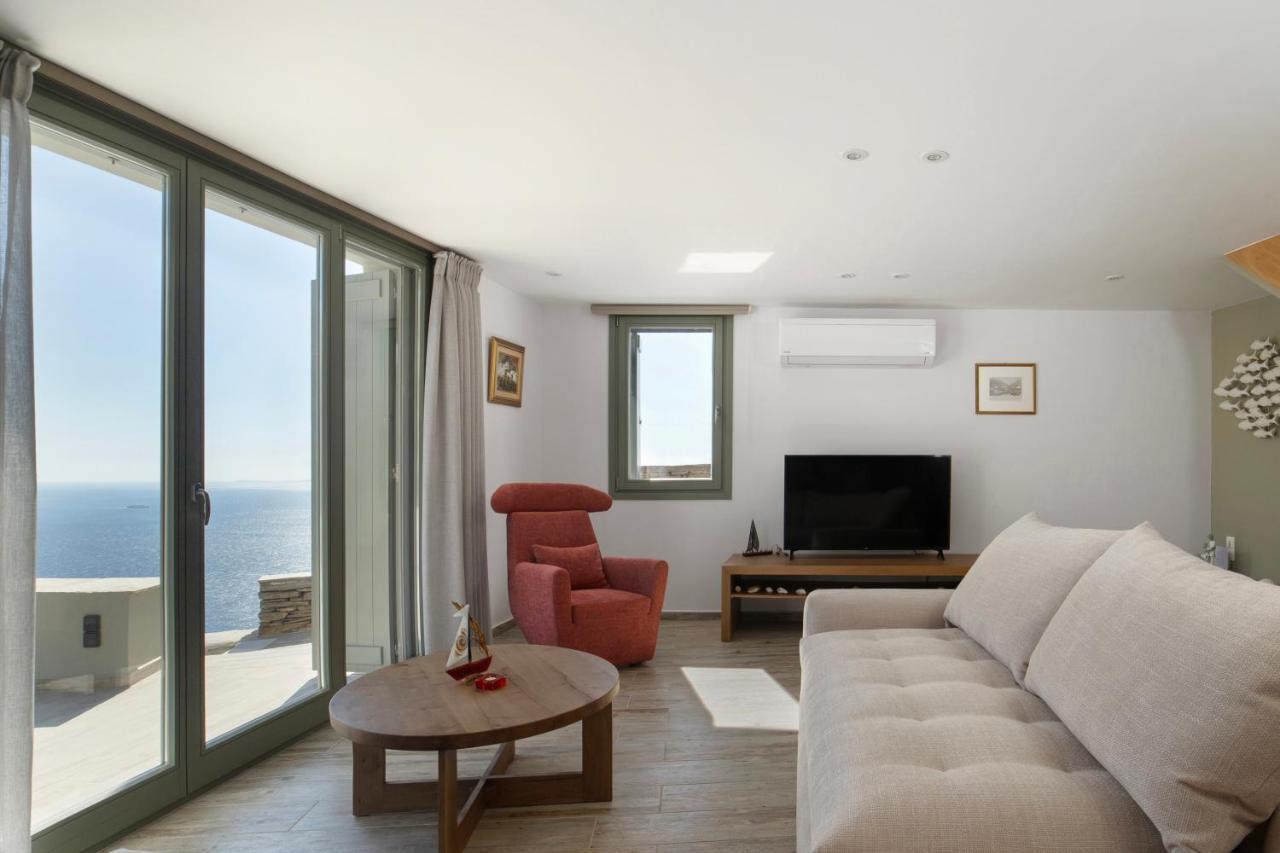 Acron Andros - Luxury Villa With Private Pool Korthio Exterior photo